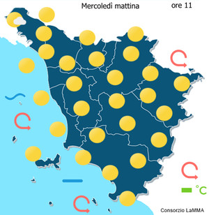 cielo oggi tarda mattina