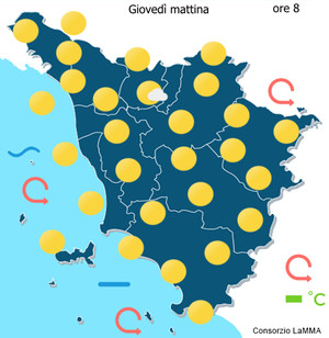 cielo domani mattina