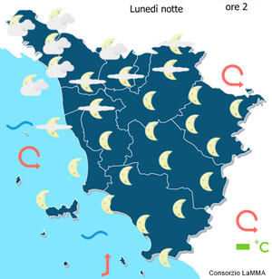 cielo domani notte