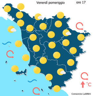 cielo dopodomani tardo pomeriggio