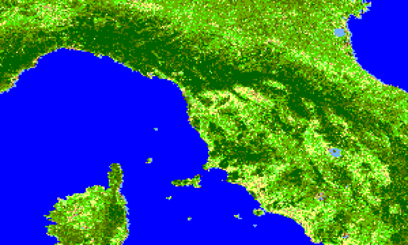 Carta dell'indice di vegetazione (NDVI)
