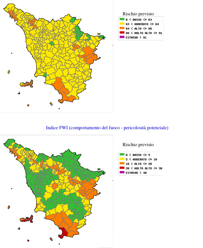 mappe rischio incendio