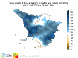 anomalia pioggia giugno 2020