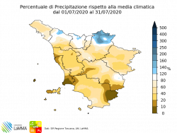 anomalia pioggia luglio 2020