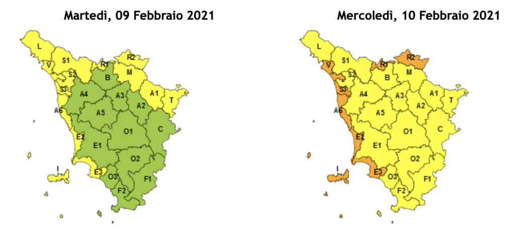 allerta vento 10 febbraio 
