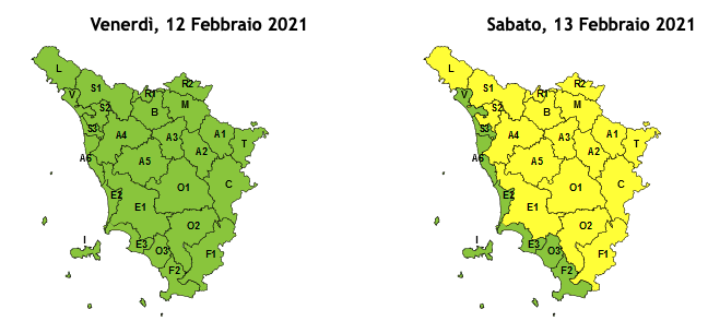 allerta toscana ghiaccio 13 febbraio 