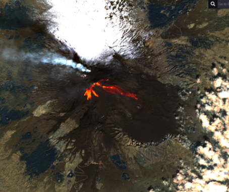 Etna immagine blended