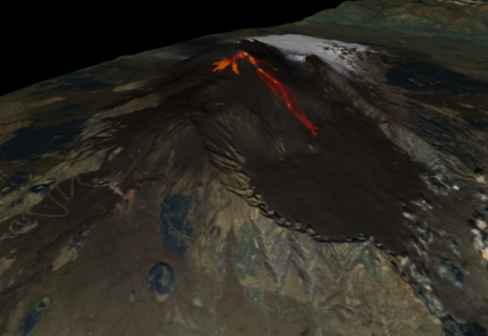 Etna view blended