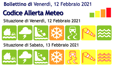 allertameteo 13 febbraio