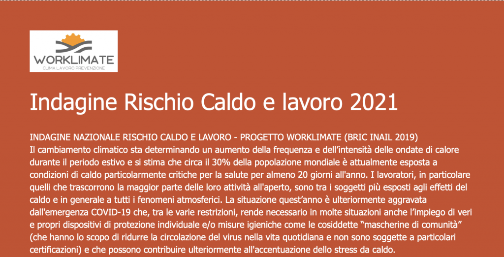 indagine worklimate