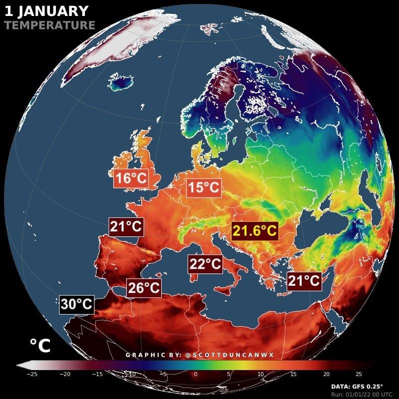 record europa 1 gennaio 2022