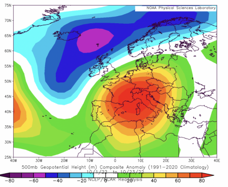 promontorio anticicloni ottobre 2022
