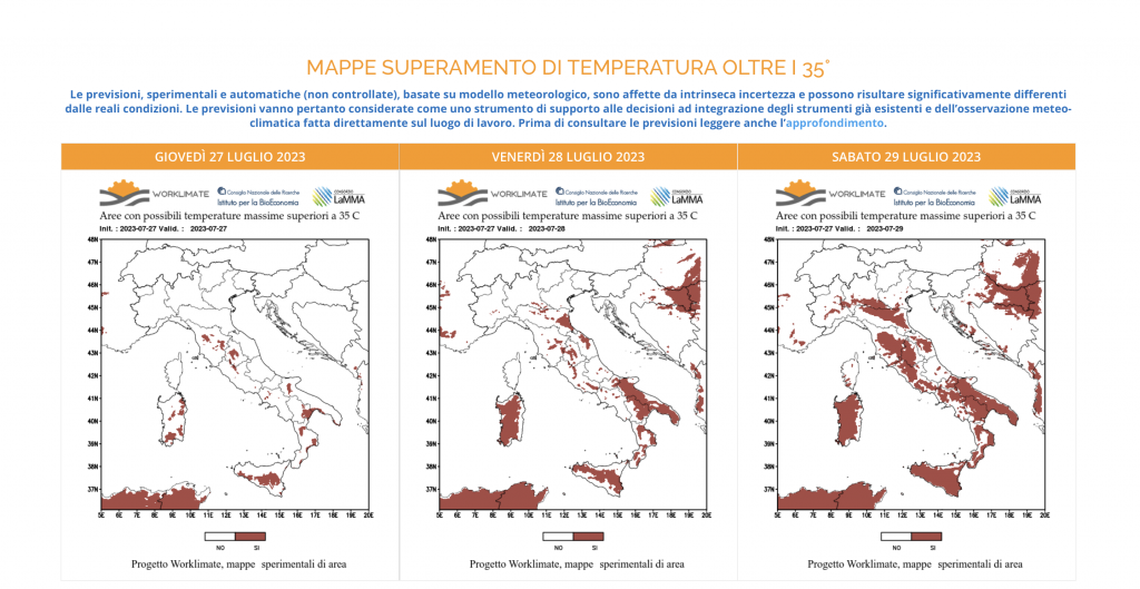 worklimate 35 gradi