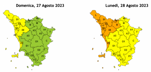 temporali allerta arancione