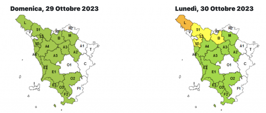 rischio idraulico 30 ottobre 2023