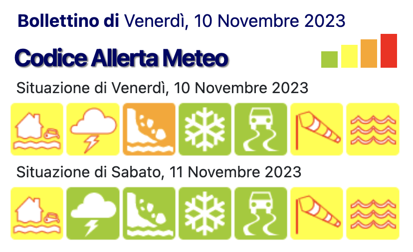 avviso allerta toscana 10 novembre 2023