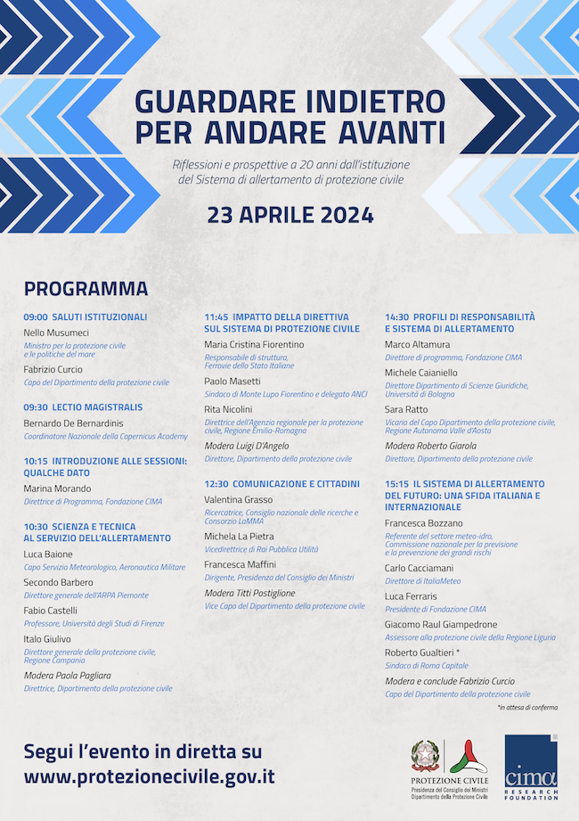 programma giornata 23 aprile 