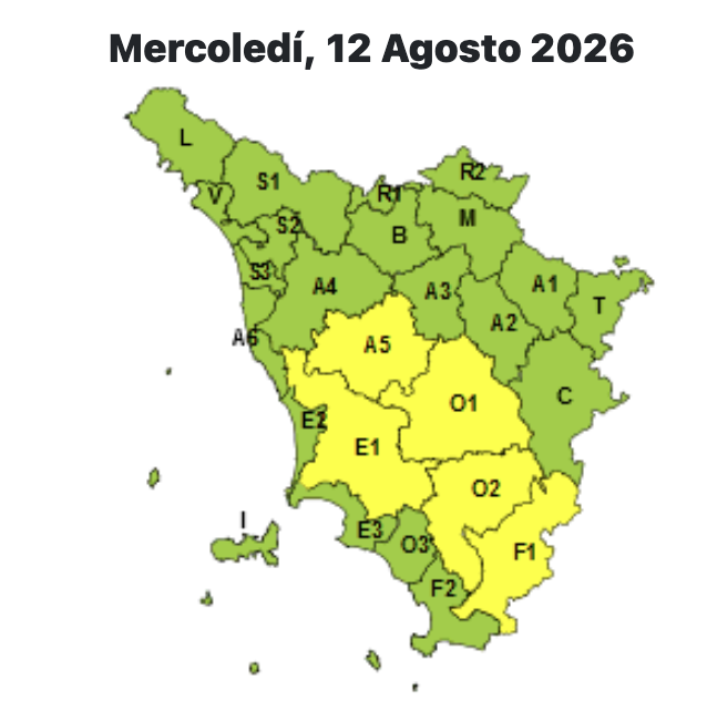 mappa temporali 12 agosto