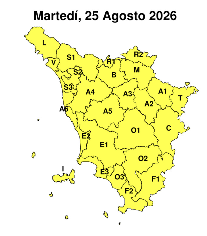 allerta temporali forti 25 agosto