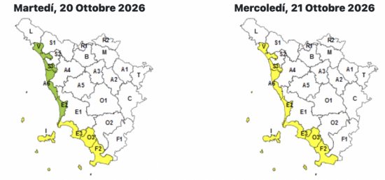 rischio mareggiata 20 ottobre 2026