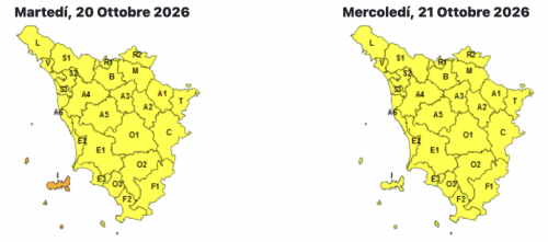 allerta temporali 20 ottobre 2026