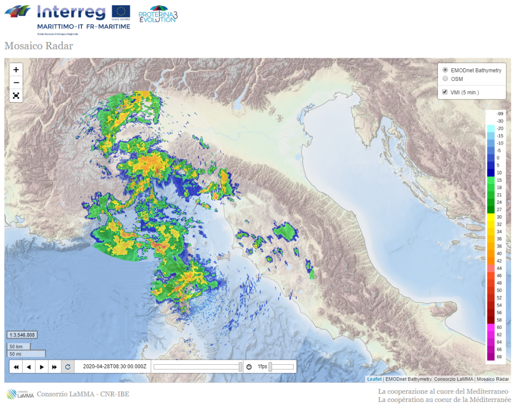 Mosaico Radar Proterina