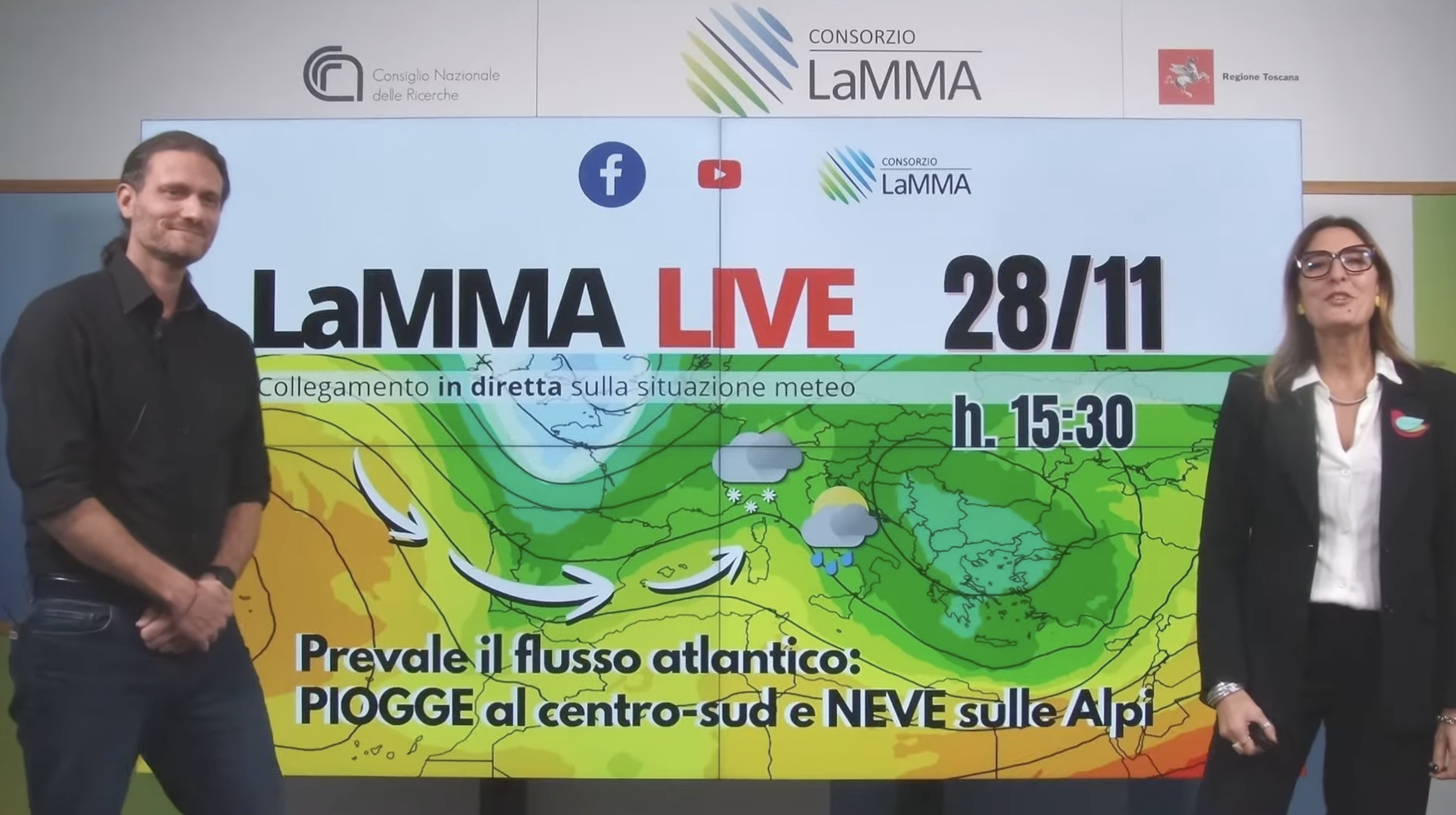 Cover diretta meteo 28 novembre 2025