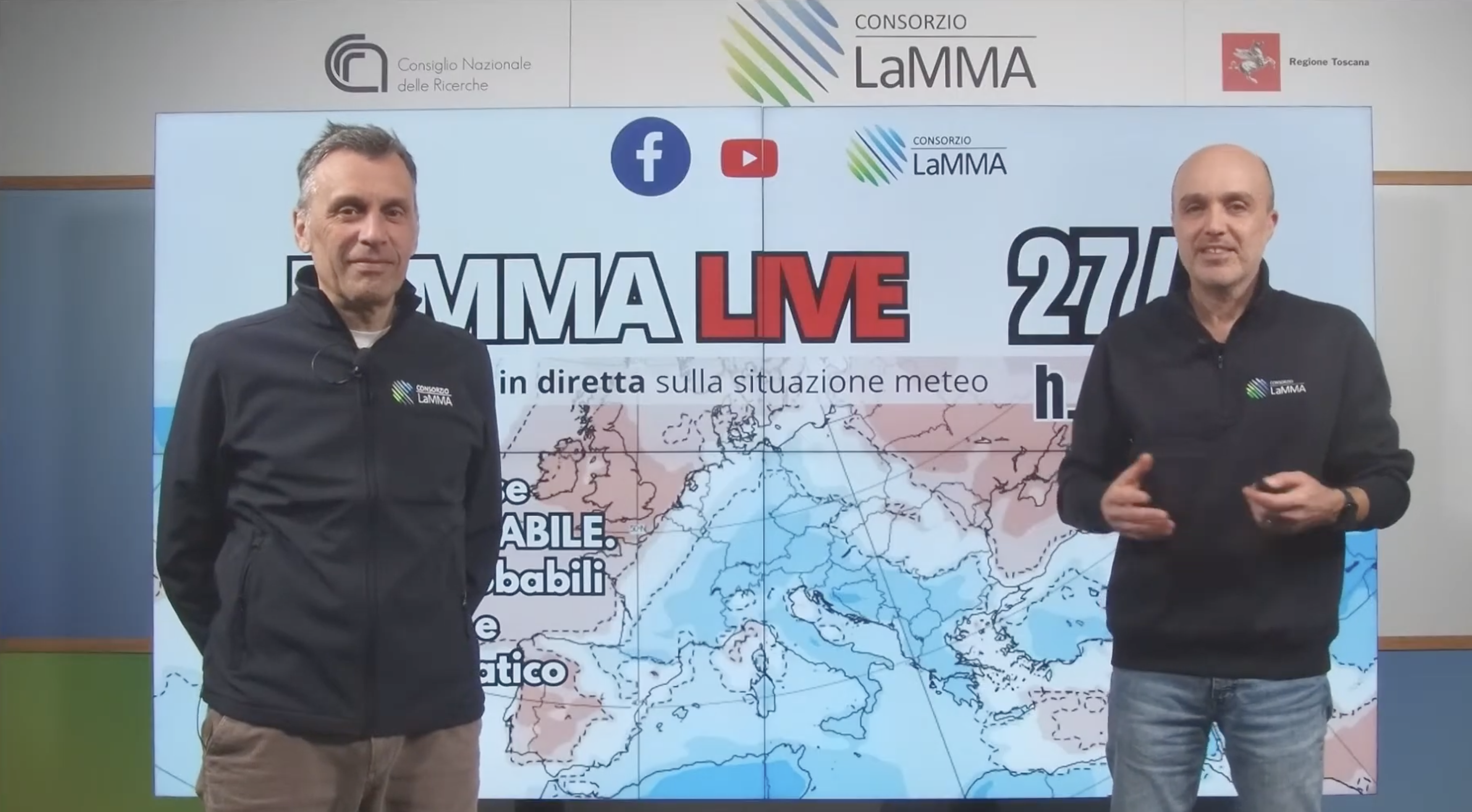 Prosegue la fase fredda e instabile. Piogge soprattutto al centro-sud