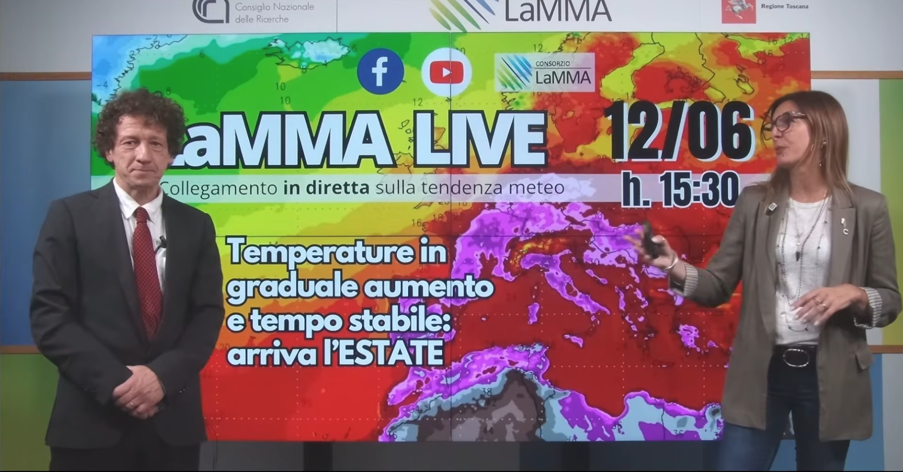 Temperature in graduale aumento e tempo stabile: arriva l’estate.
