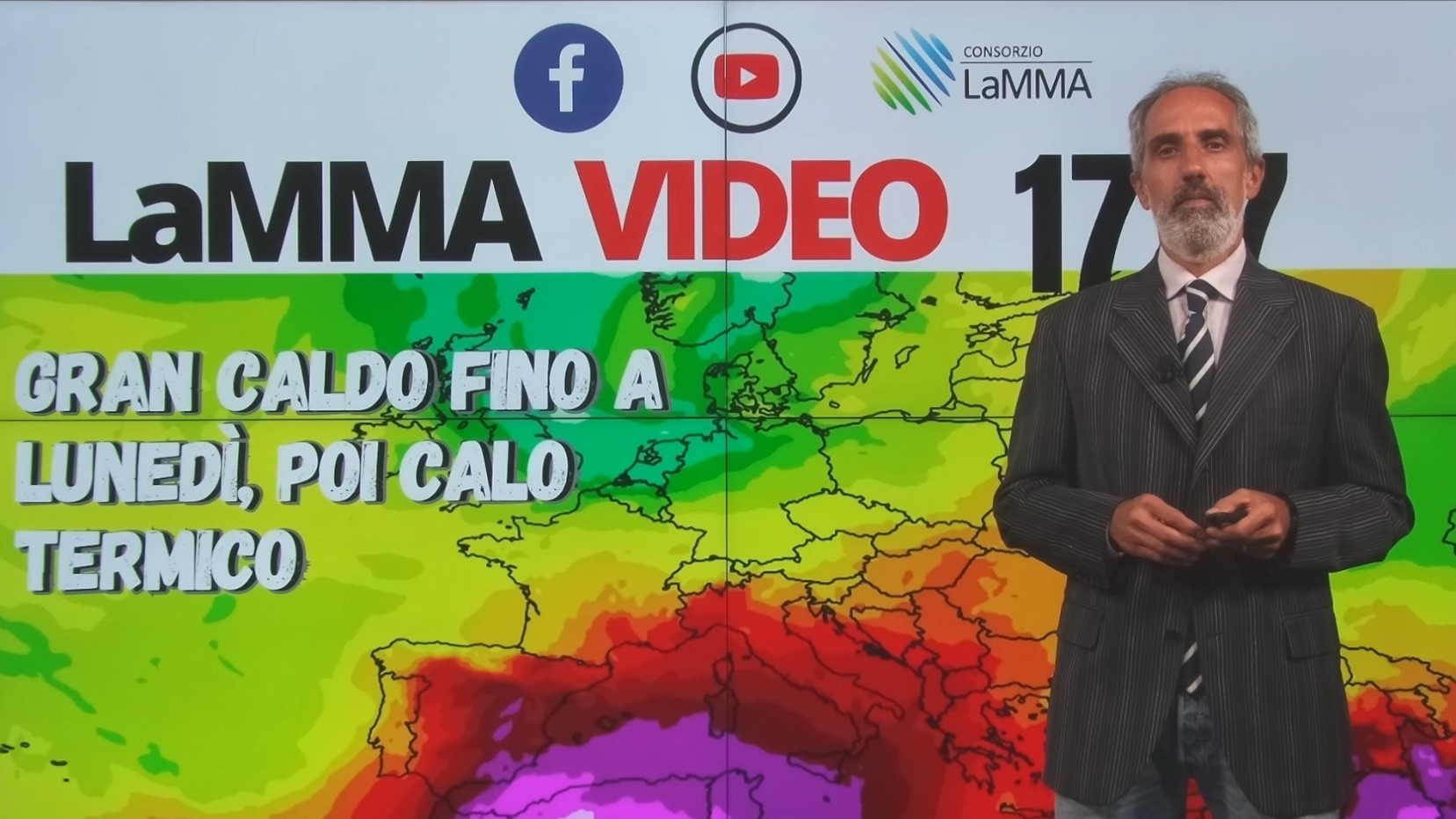 Gran caldo fino a lunedì, poi calo termico