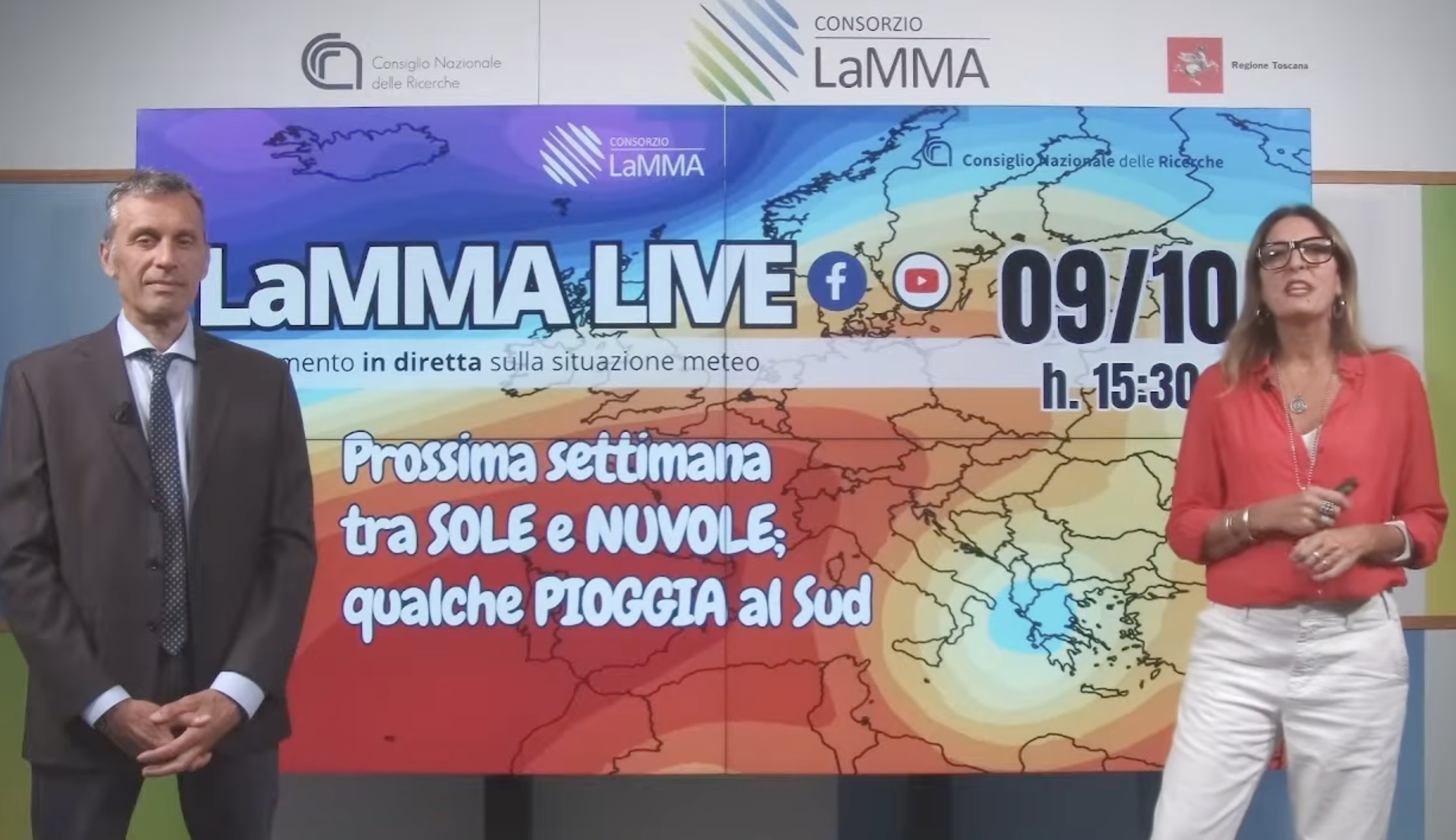 diretta 9 ottobre 2026