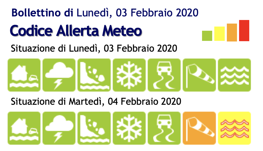 allerta 4 febbraio